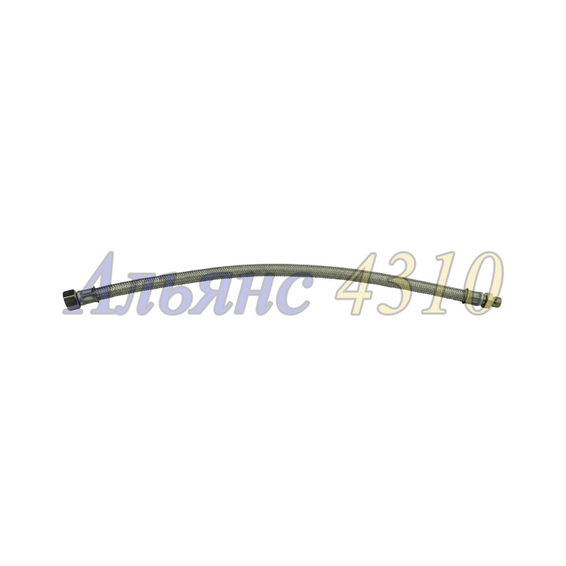 Шланг тормозной (гайка+штуцер) (в метал. оплетке) - Алекс Плюс